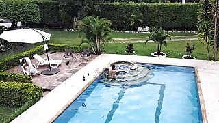 The Soiree Concludes With A Fuck In The Pool. Part Two. Nobody Notices What We Do